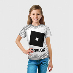 Футболка детская Roblox glitch на светлом фоне, цвет: 3D-принт — фото 2