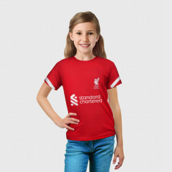 Футболка детская Макаллистер Ливерпуль форма 2324 домашняя, цвет: 3D-принт — фото 2