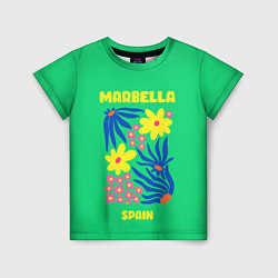 Футболка детская Марбелья - Испания, цвет: 3D-принт