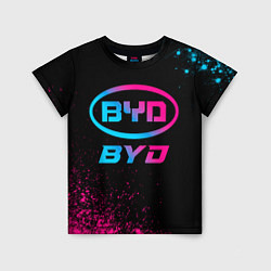 Детская футболка BYD - neon gradient