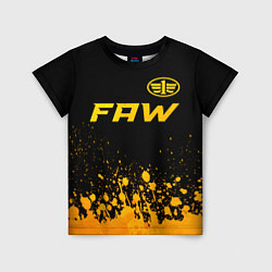 Детская футболка FAW - gold gradient: символ сверху