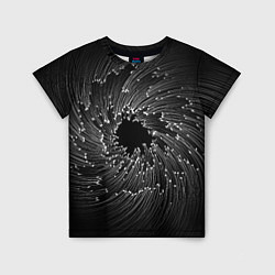 Детская футболка Абстракция черная дыра