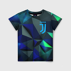 Детская футболка Juventus blue abstract logo