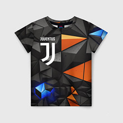 Футболка детская Juventus orange black style, цвет: 3D-принт