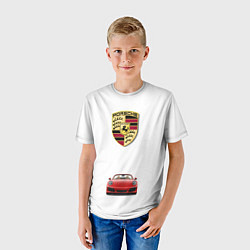 Футболка детская Porsche car, цвет: 3D-принт — фото 2