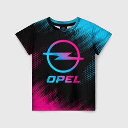 Детская футболка Opel - neon gradient
