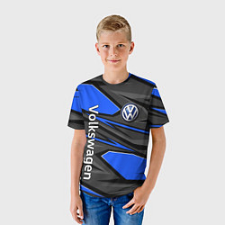Футболка детская Вольцваген - спортивная униформа, цвет: 3D-принт — фото 2