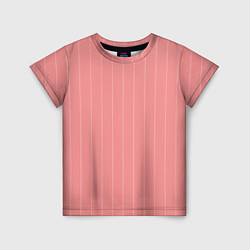 Детская футболка Благородный розовый полосатый
