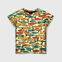 Детская футболка Стайка рыбок