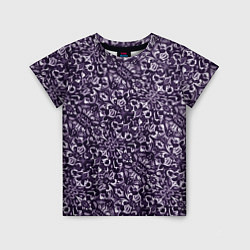 Детская футболка Фиолетовый паттерн узоры