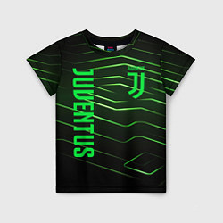 Футболка детская Juventus 2 green logo, цвет: 3D-принт