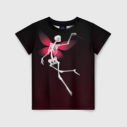 Детская футболка Скелет фея