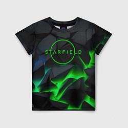 Футболка детская Stafield logo green fire, цвет: 3D-принт