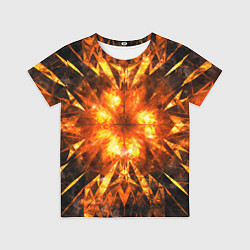 Футболка детская Fire abstract, цвет: 3D-принт