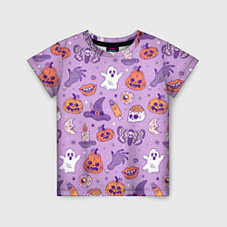 Футболка детская Halloween pattern арт, цвет: 3D-принт