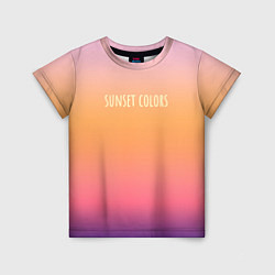 Детская футболка Sunset colors градиент