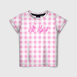 Футболка детская Hi Ken - фраза и костюм Барби, цвет: 3D-принт
