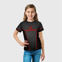 Футболка детская Honda - униформа красная, цвет: 3D-принт — фото 2