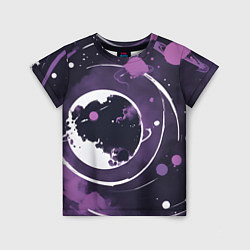 Детская футболка Фиолетовый космос - нейросеть