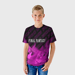 Футболка детская Final Fantasy pro gaming: символ сверху, цвет: 3D-принт — фото 2