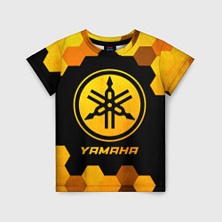 Детская футболка Yamaha - gold gradient