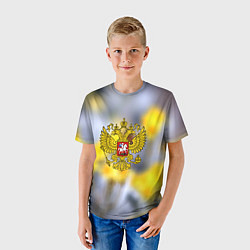 Футболка детская Русская земля герб, цвет: 3D-принт — фото 2