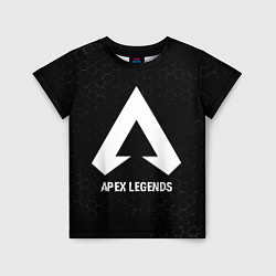Детская футболка Apex Legends glitch на темном фоне