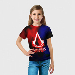 Футболка детская Assassins Creed fire, цвет: 3D-принт — фото 2
