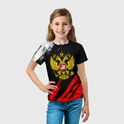 Футболка детская Russia stripes, цвет: 3D-принт — фото 2