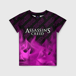 Футболка детская Assassins Creed pro gaming: символ сверху, цвет: 3D-принт