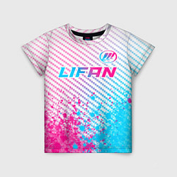 Детская футболка Lifan neon gradient style: символ сверху