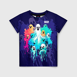 Детская футболка Разноцветные привидения