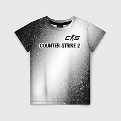Детская футболка Counter-Strike 2 glitch на светлом фоне: символ св
