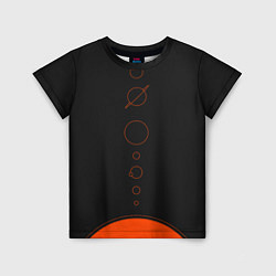 Футболка детская Solar system - abstract, цвет: 3D-принт