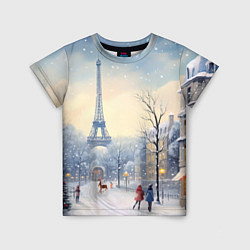Детская футболка Новогодний Париж