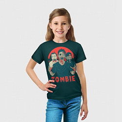 Футболка детская Zombie - день мертвеца, цвет: 3D-принт — фото 2