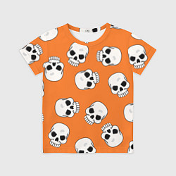 Футболка детская Черепки для хэллоуина, цвет: 3D-принт
