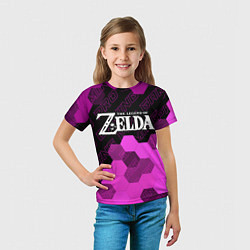 Футболка детская Zelda pro gaming посередине, цвет: 3D-принт — фото 2