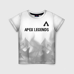 Футболка детская Apex Legends glitch на светлом фоне посередине, цвет: 3D-принт