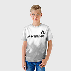 Футболка детская Apex Legends glitch на светлом фоне посередине, цвет: 3D-принт — фото 2