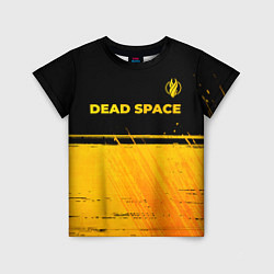 Детская футболка Dead Space - gold gradient посередине