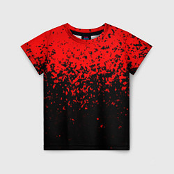 Детская футболка Красно-чёрный переход