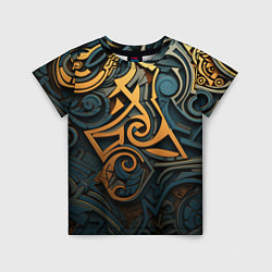 Детская футболка Абстрактный узор в викингском стиле