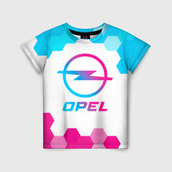 Детская футболка Opel neon gradient style
