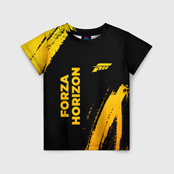 Детская футболка Forza Horizon - gold gradient вертикально