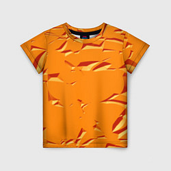 Футболка детская Оранжевый мотив, цвет: 3D-принт