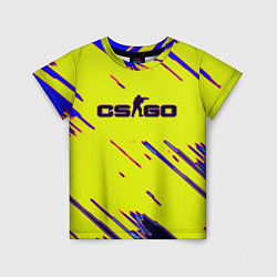 Детская футболка Counter strike neon yellow