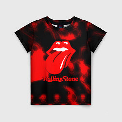 Футболка детская Rolling Stone rock, цвет: 3D-принт