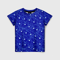 Детская футболка Звездопад на синем
