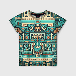 Детская футболка Абстрактный паттерн в ацтекском стиле